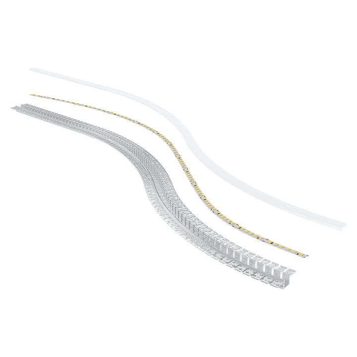 HCP-4915115-BEND - Silver Bendable Gyprock Aluminium Profile
