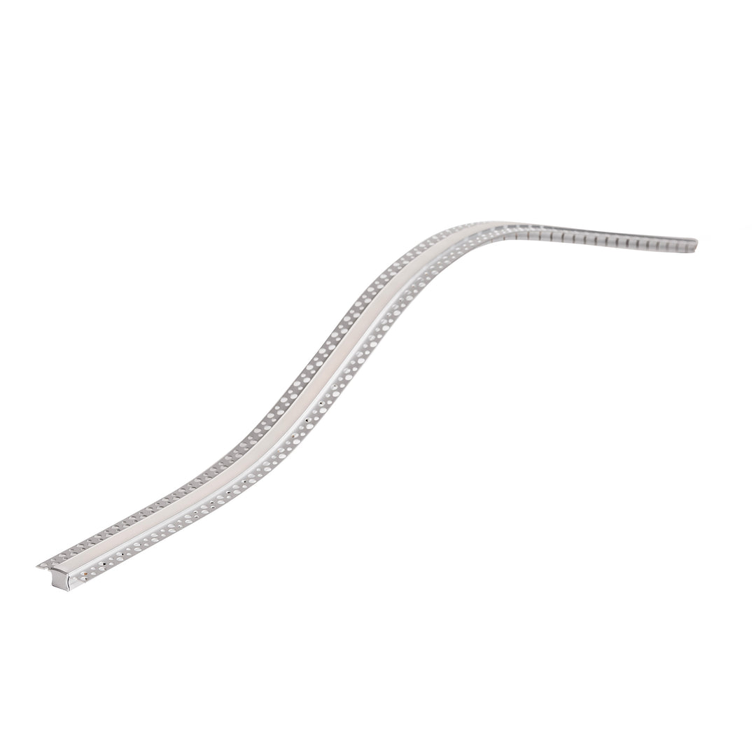 HCP-4916214-TOPBEND - Silver Top Bendable Gyprock Aluminium Profile