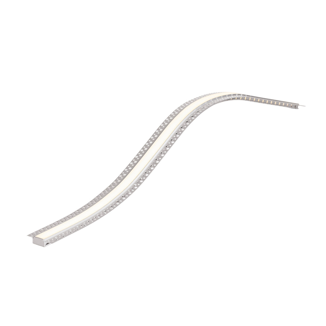 HCP-4915115-TOPBEND - Silver Top Bendable Gyprock Aluminium Profile