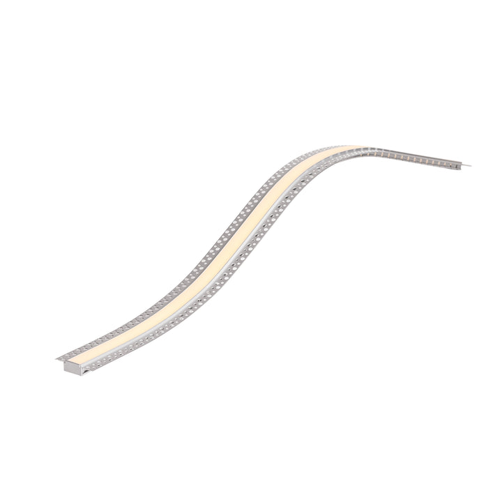 HCP-4915115-TOPBEND - Silver Top Bendable Gyprock Aluminium Profile