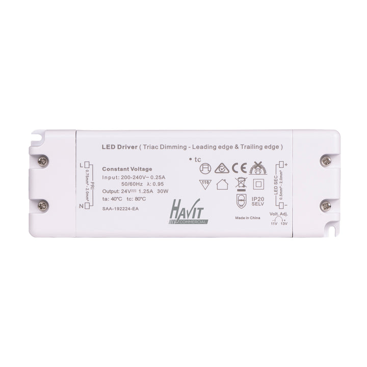 HCP-51221 - 30w 24v DC TRIAC Dimmable LED Driver