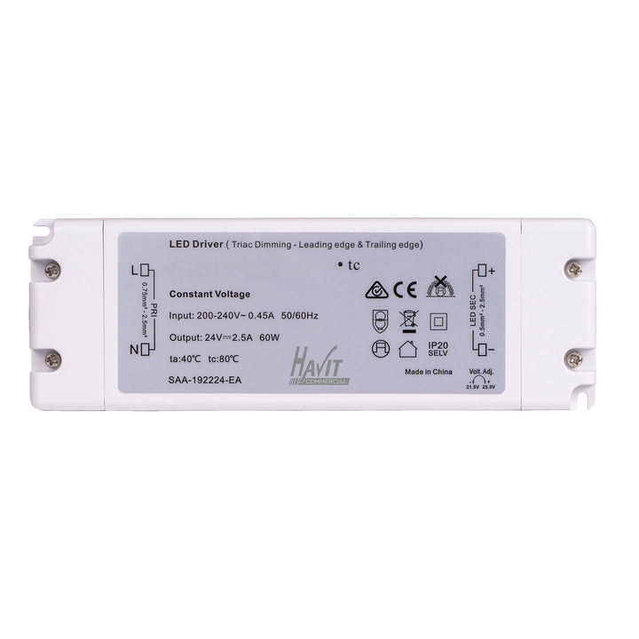 HCP-51231 - 60w 24v DC TRIAC Dimmable LED Driver