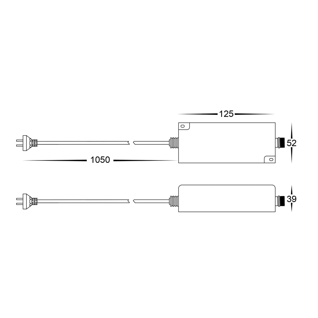 HCP-52201 - 30w 24v DC LED Driver to suit Fairy Lights