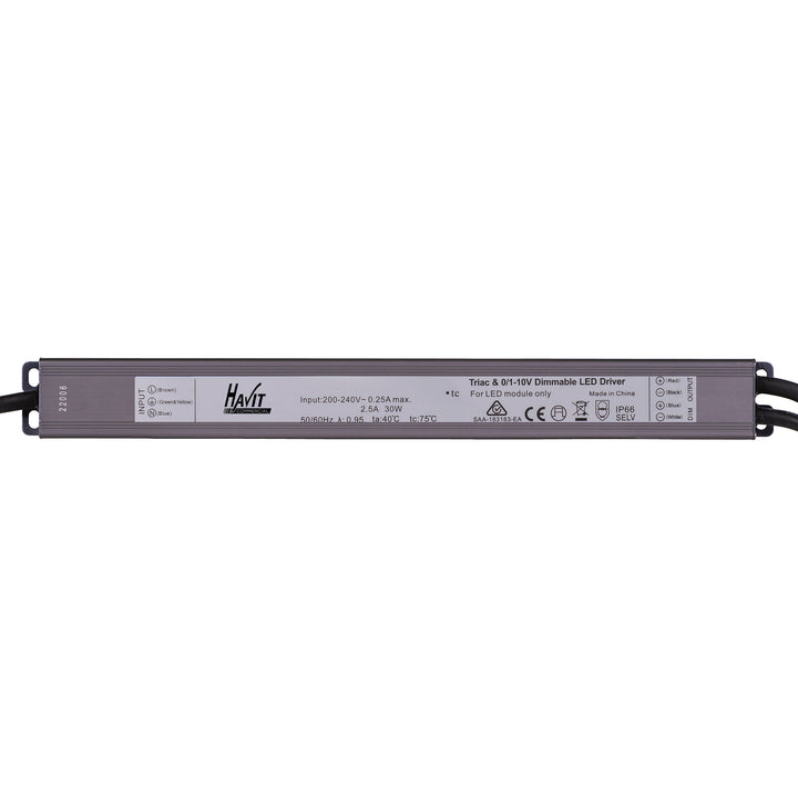 HCP-52222 - 30w 24v DC TRIAC + 0-1/10v Dimmable LED Driver