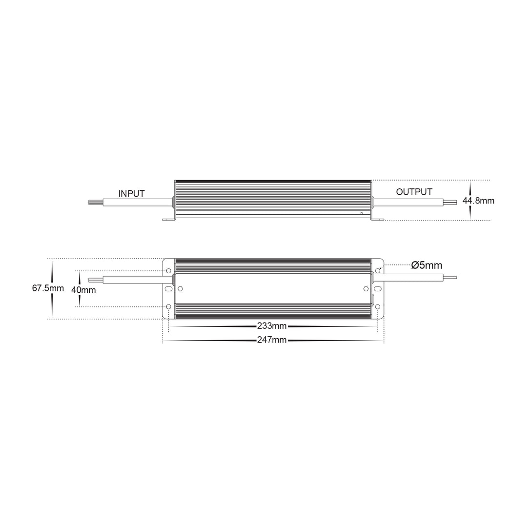 HCP-52250 - 150w 24v DC Weatherproof LED Driver