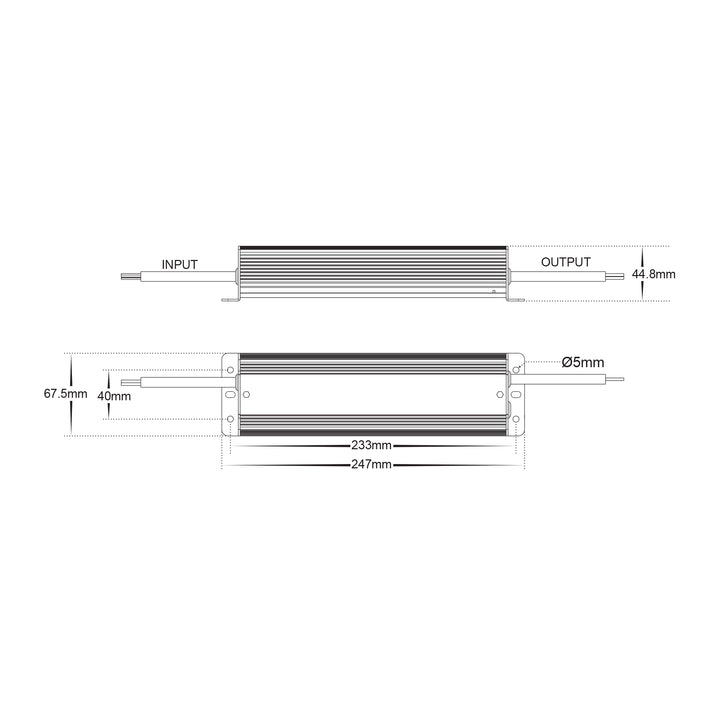 HCP-52250 - 150w 24v DC Weatherproof LED Driver