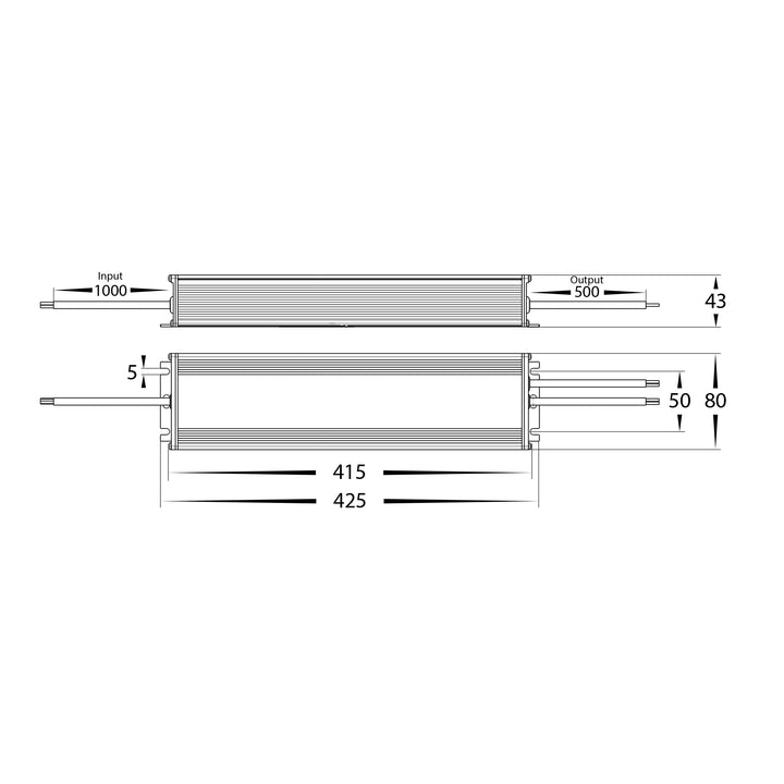 HCP-52280 - 480w 24V DC Weatherproof LED Driver
