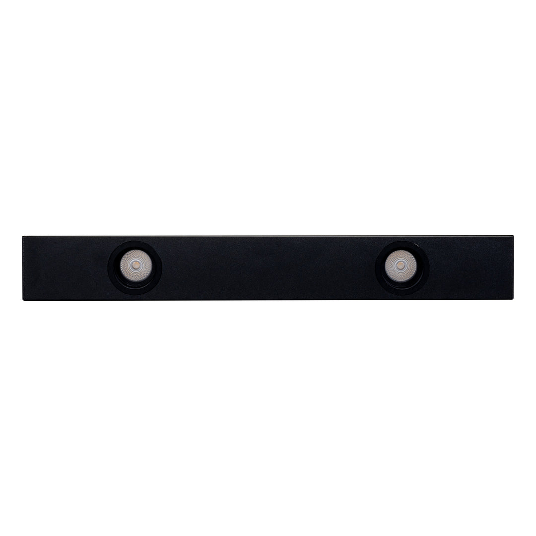 HCP-602082 | HCP-602083 | HCP-602084 | HCP-602085 - Black Triac + 0-1/10v Dimmable Linear 2 Light Downlight
