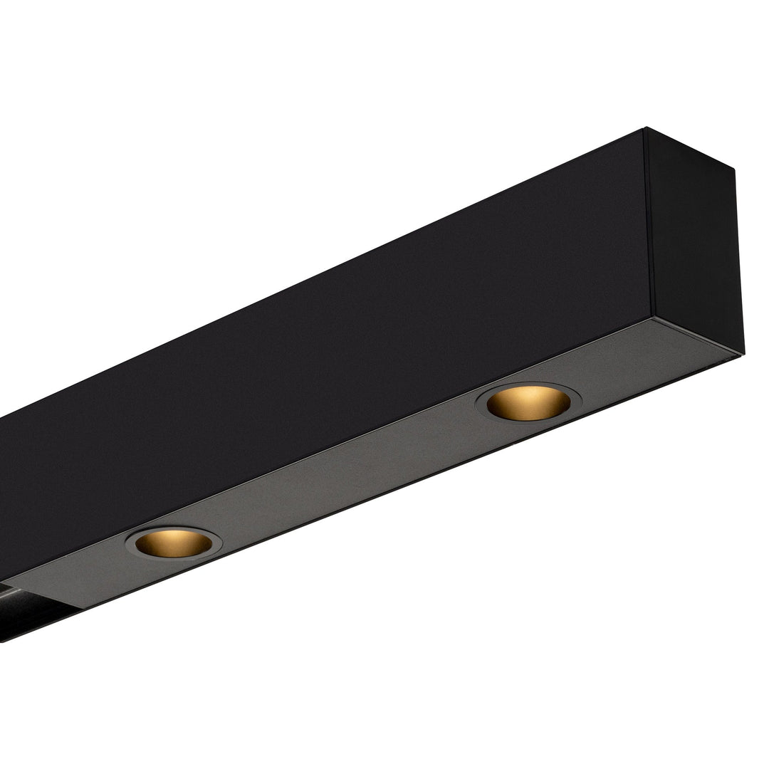 HCP-602082 | HCP-602083 | HCP-602084 | HCP-602085 - Black Triac + 0-1/10v Dimmable Linear 2 Light Downlight