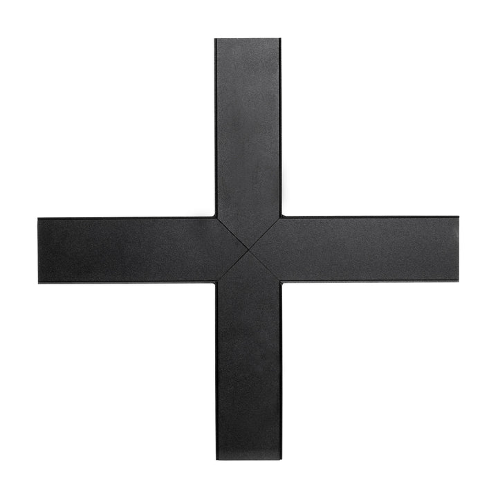 HCP-602100-X - Black X Shape Connector to suit Linear Modules