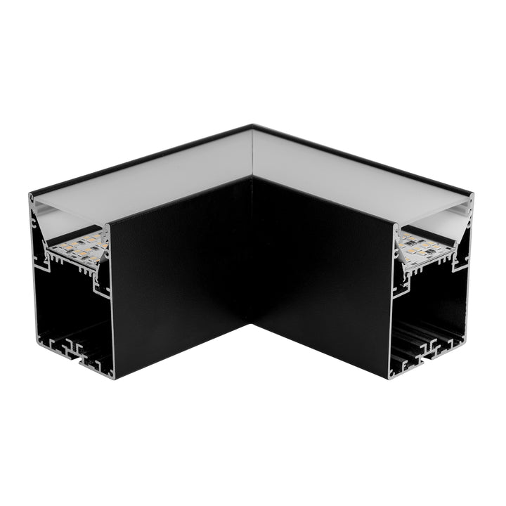 HCP-6025270-L - Black 7w L-Shape TRI Colour Proline Connector