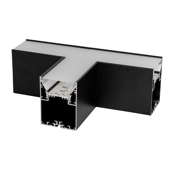 HCP-6025270-T - Black 9w T-Shape TRI Colour Proline Connector