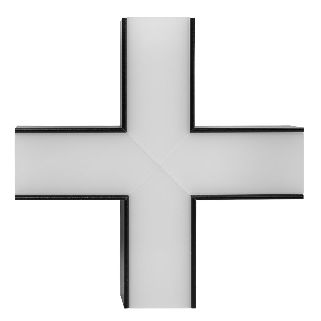 HCP-6025270-X - Black 11w X-Shape TRI Colour Proline Connector