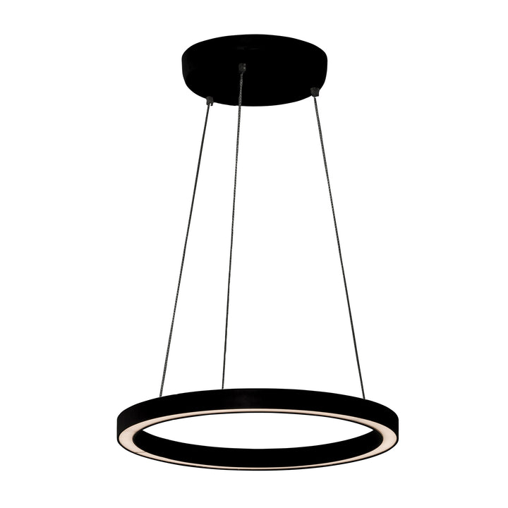 HCP-642120 / HCP-642123 / HCP-642124 - Black 500mm 25w Circa Pendant
