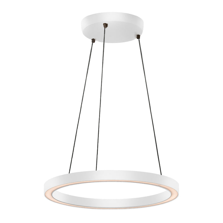 HCP-643120 / HCP-643123 / HCP-643124 - White 500mm 25w Circa Pendant
