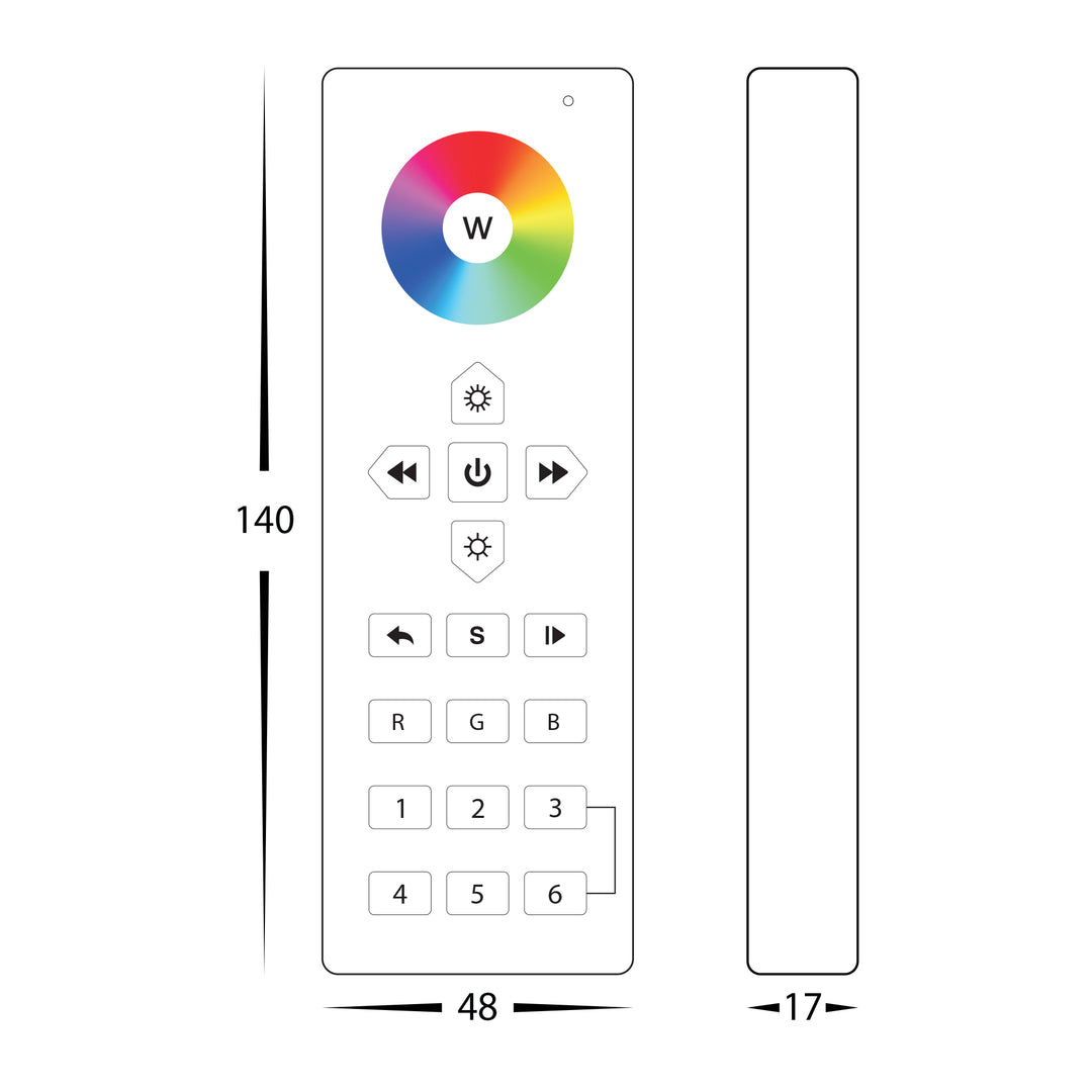 HCP-78243 - RGBC/W 6 Zone LED Strip Controller