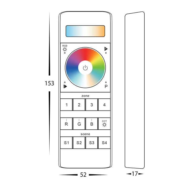 HCP-78252 - RGBCW 4 Zone LED Strip Controller