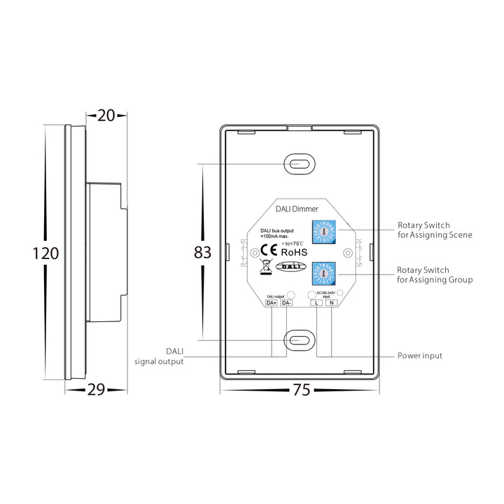 HCP-79280 - Dali DT8 Tunable Touch Panel Controller