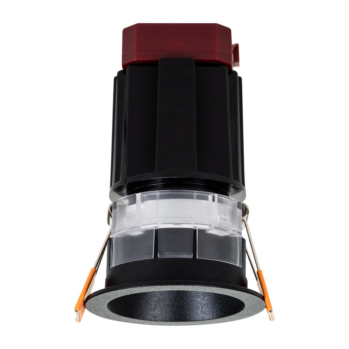 HCP-81227109 / HCP-81247109 - Black Round Fixed 9w Mini Recessed LED Downlight