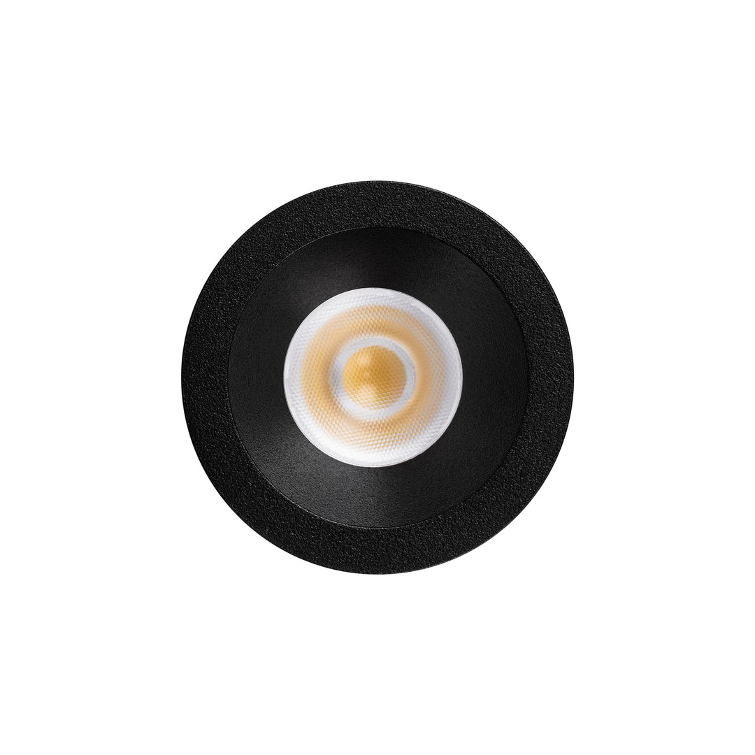 HCP-81227109 / HCP-81247109 - Black Round Fixed 9w Mini Recessed LED Downlight