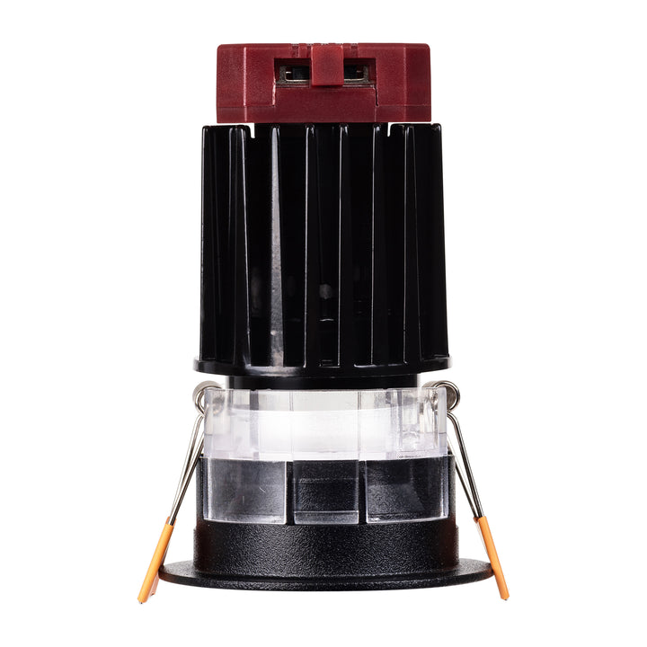 HCP-81227109 / HCP-81247109 - Black Round Fixed 9w Mini Recessed LED Downlight