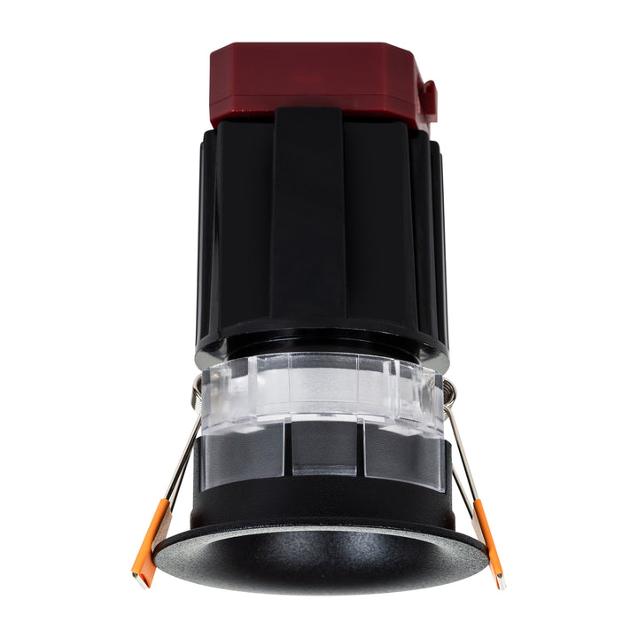 HCP-81227209 / HCP-81247209 - Black Round Fixed 9w Mini Recessed LED Downlight