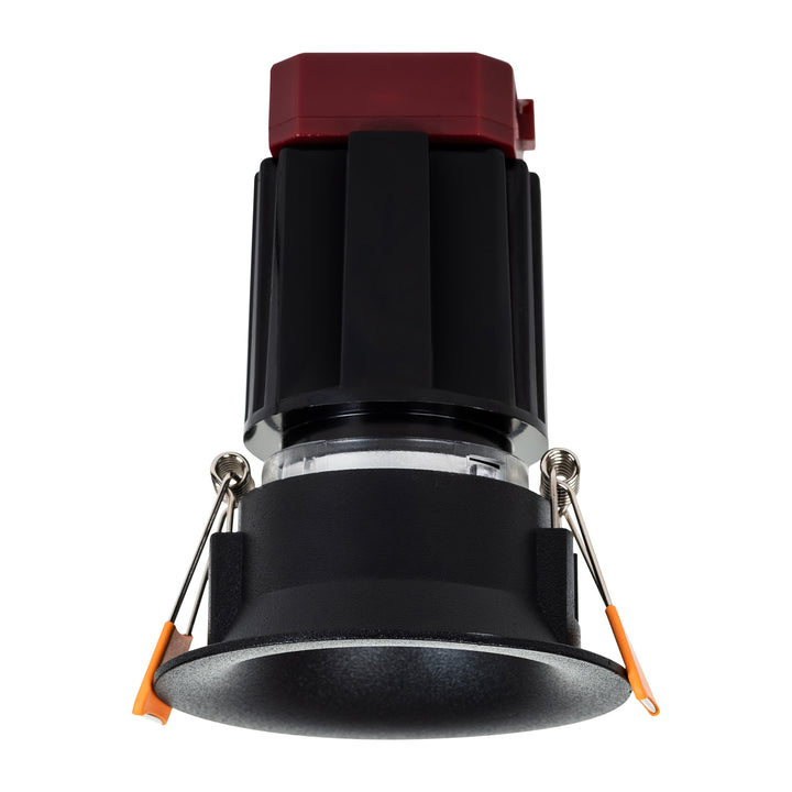 HCP-81227409 / HCP-81247409 - Black Round Fixed 9w Mini Recessed LED Downlight