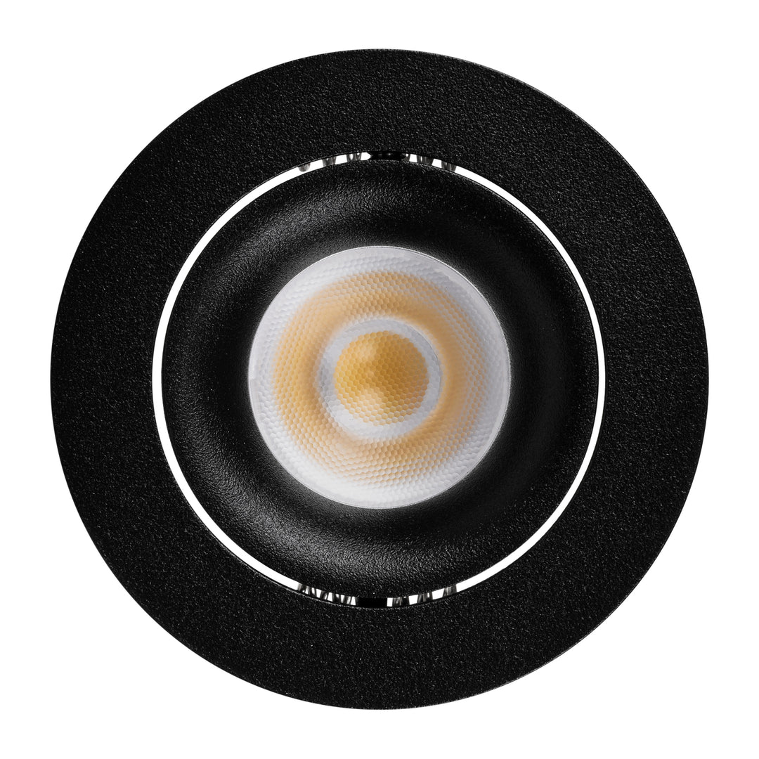 HCP-81228509 / HCP-81248509 - Black Round Tilt 9w D2W Mini Recessed LED Downlight