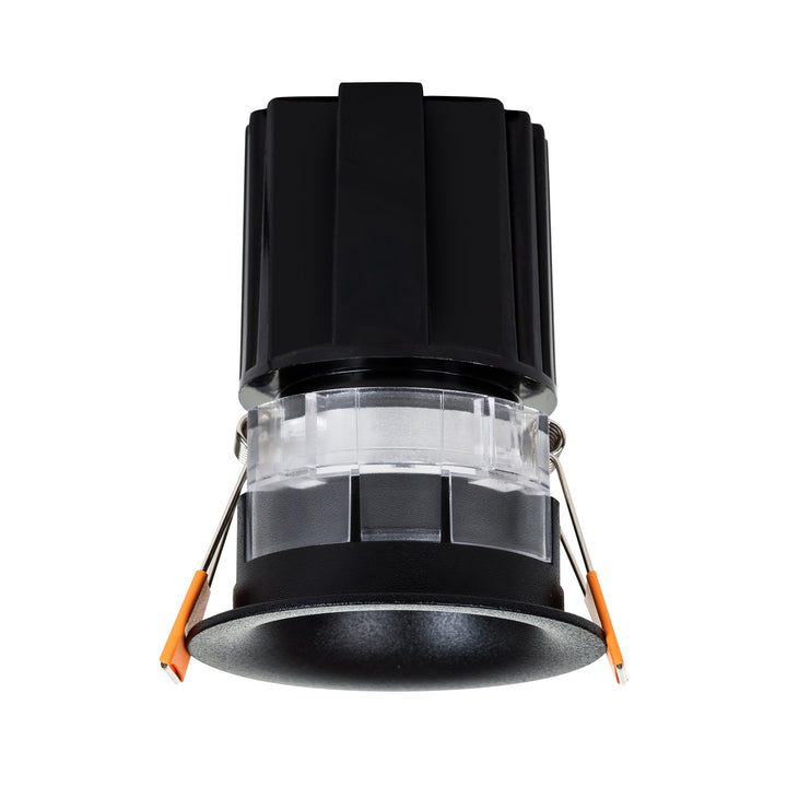 HCP-81228209 / HCP-81248209 - Black Round Fixed 9w D2W Mini Recessed LED Downlight