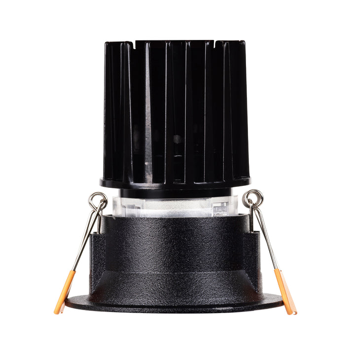 HCP-81228209 / HCP-81248209 - Black Round Fixed 9w D2W Mini Recessed LED Downlight