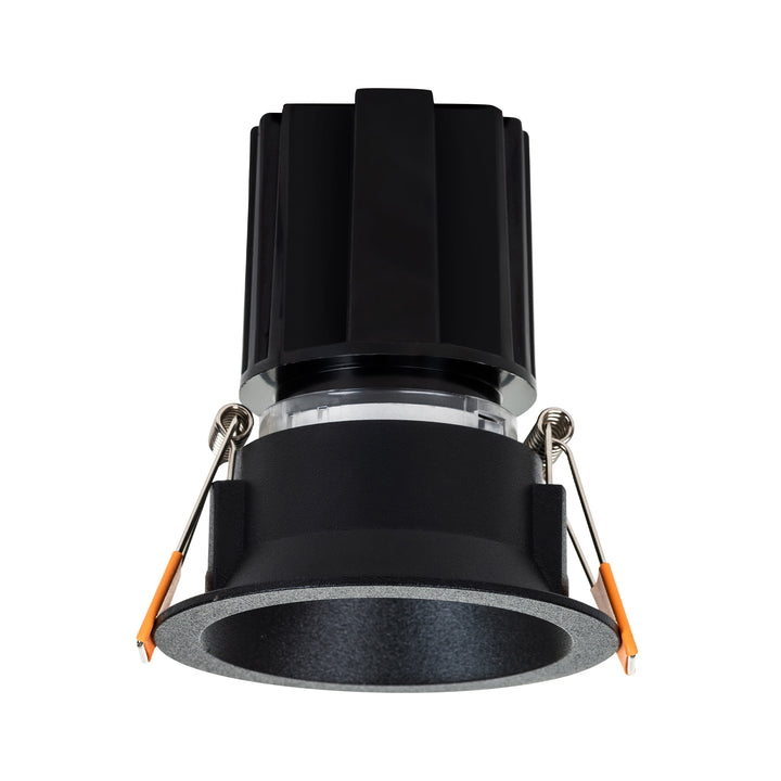 HCP-81228309 / HCP-81248309 - Black Round Fixed 9w D2W Mini Recessed LED Downlight