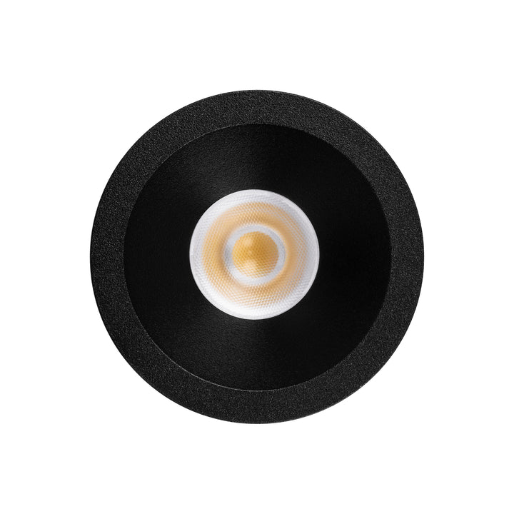 HCP-81228309 / HCP-81248309 - Black Round Fixed 9w D2W Mini Recessed LED Downlight