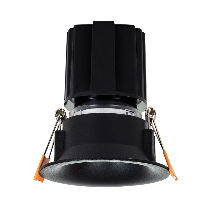 HCP-81228409 / HCP-81248409 - Black Round Fixed 9w D2W Mini Recessed LED Downlight