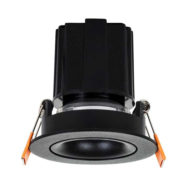 HCP-81228509 / HCP-81248509 - Black Round Tilt 9w D2W Mini Recessed LED Downlight