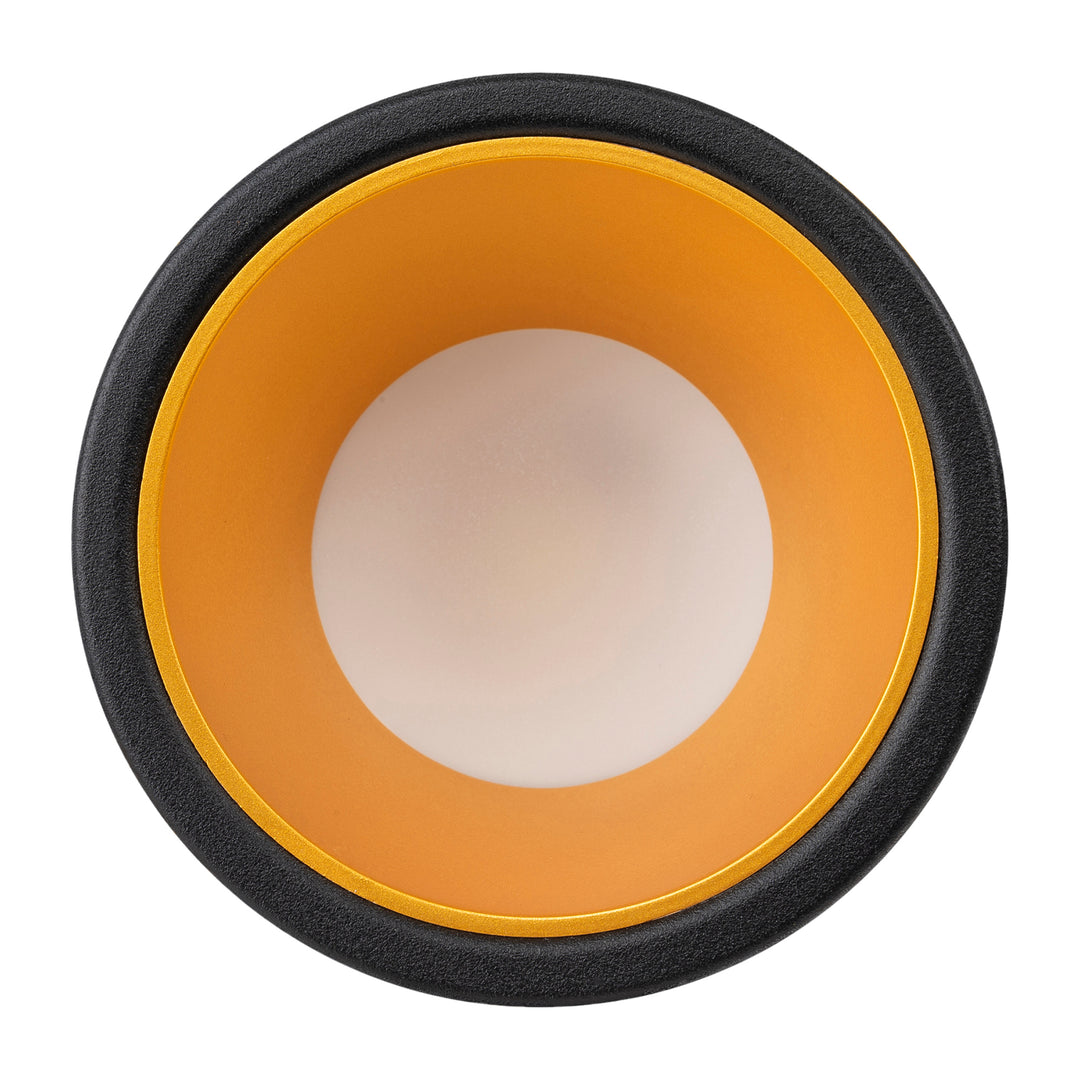 HCP-81241903 - Black with Gold Insert Dali 2 Tri Colour Fixed Deep LED Downlight