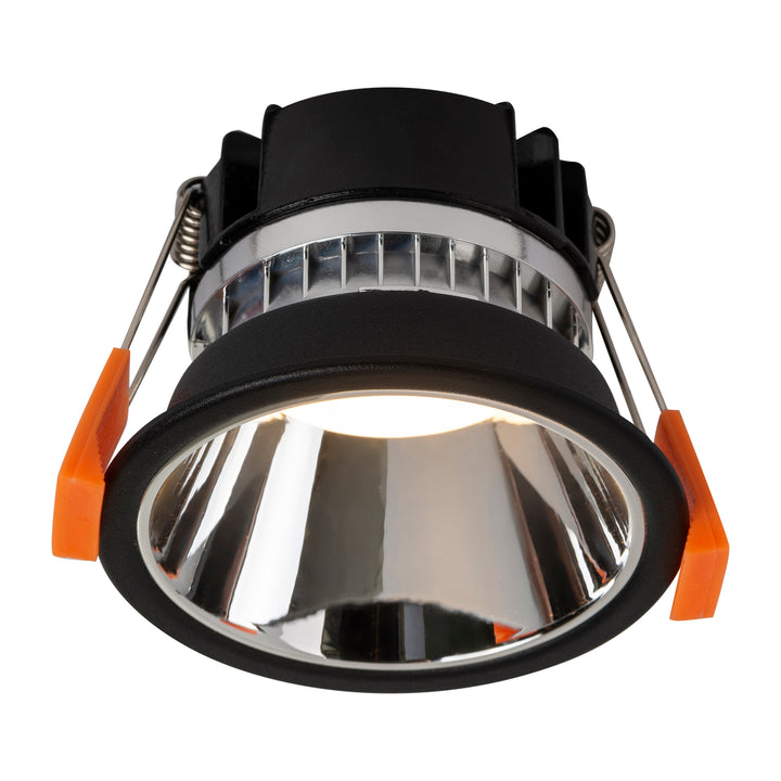 HCP-81241904 - Black with Chrome Insert Dali 2 Tri Colour Fixed Deep LED Downlight