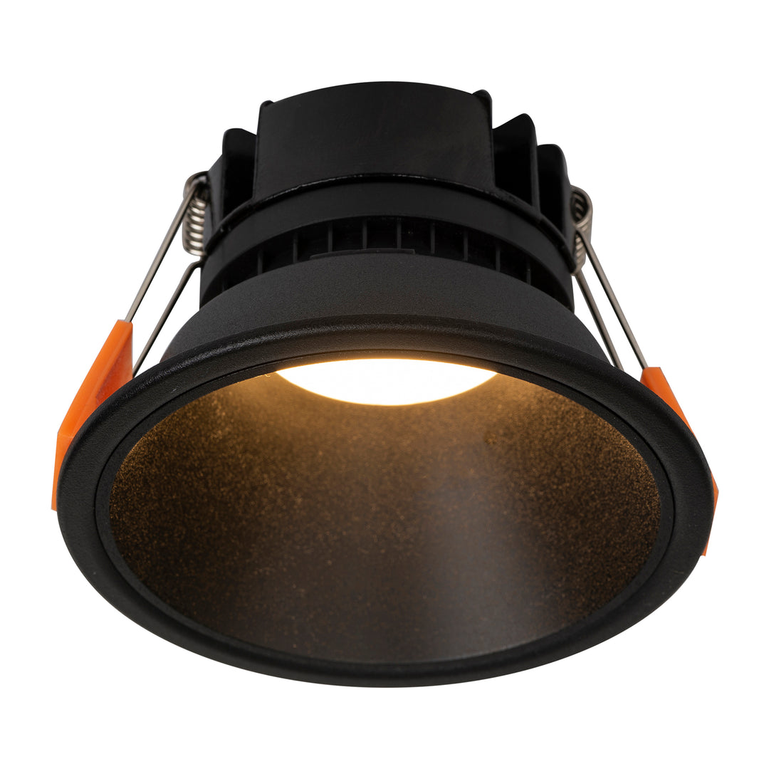 HCP-81241915 - Black with Black Insert Fixed Dali 2 Dim to Warm LED Downlight