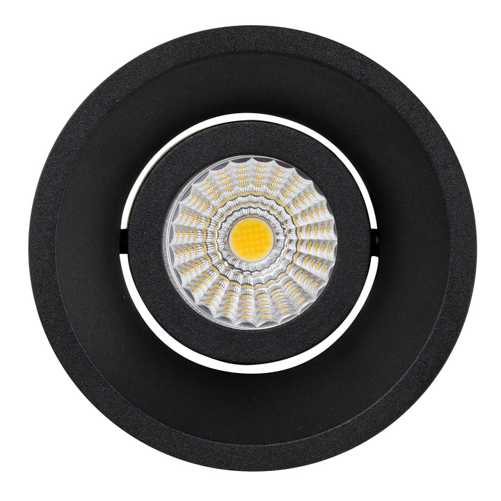 HCP-81228013 | HCP-81248013 - Black Round Deep Tilt 13w D2W Recessed LED Downlight