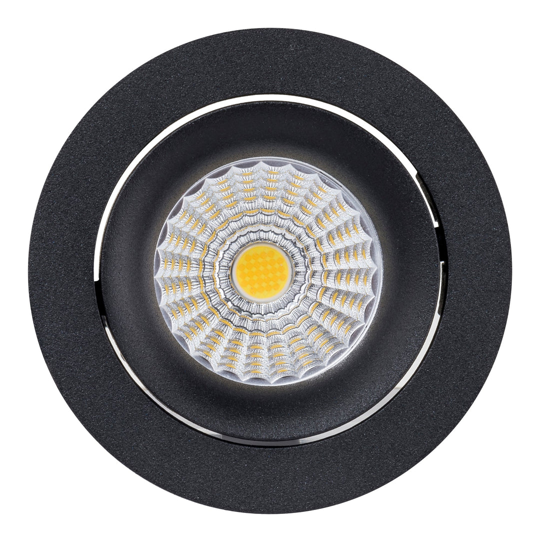 HCP-81228023 | HCP-81248023 - Black Round Tilt 13w D2W Recessed LED Downlight