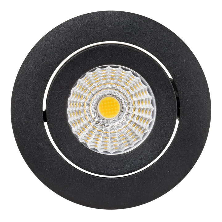 HCP-81228063 | HCP-81248063 - Black Round Tilt 13w D2W Recessed LED Downlight