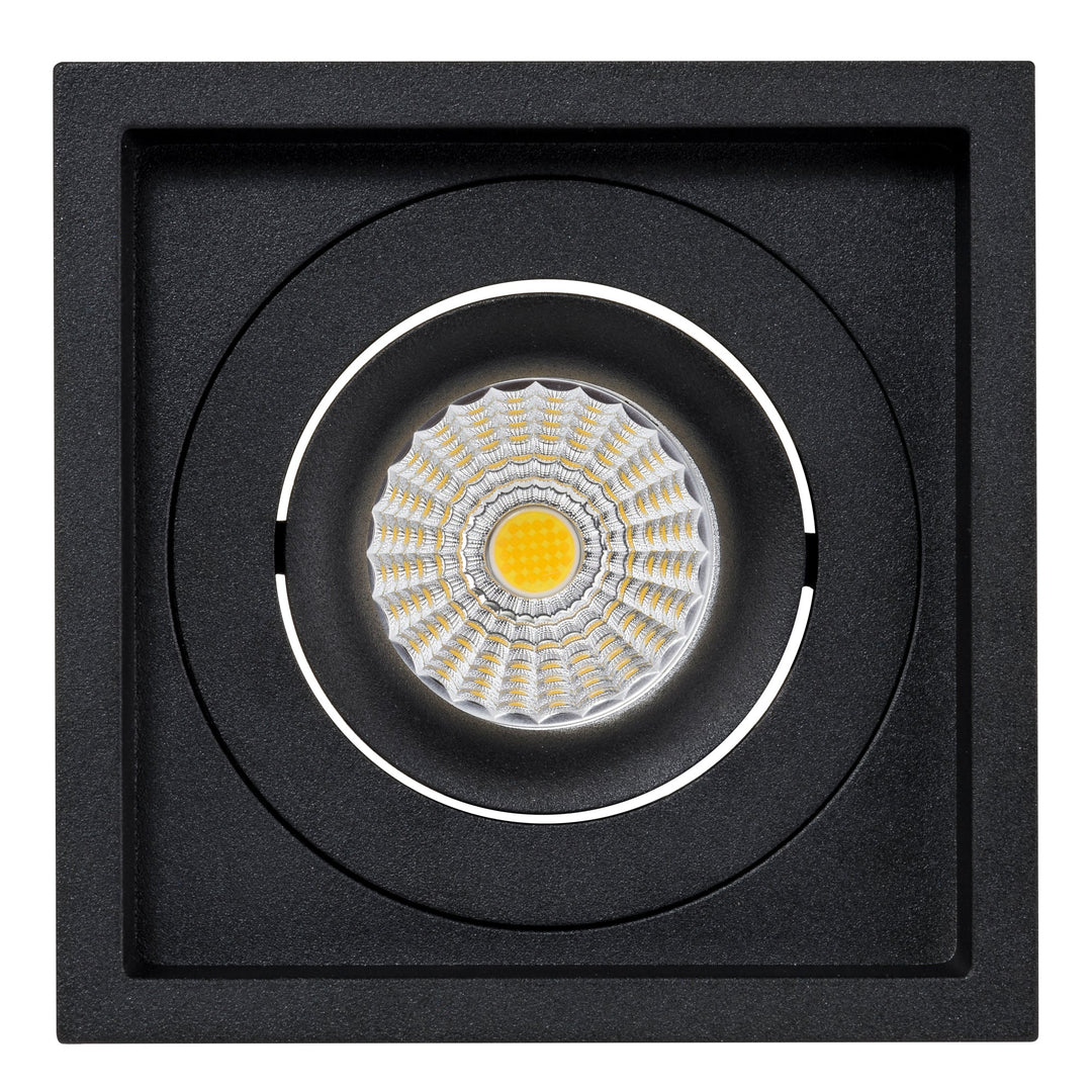 HCP-81228103 / HCP-81248103 - Black Square Tilt 13w D2W Recessed LED Downlight