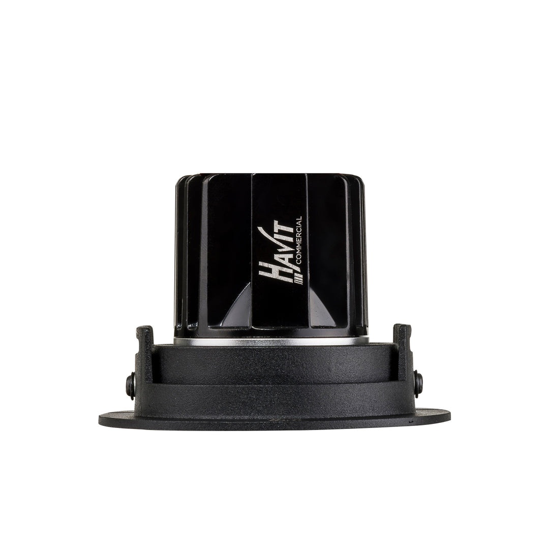 HCP-81290237 | HCP-81290247 - Black Round Tilt 7.2w 24v DC Recessed LED Downlight