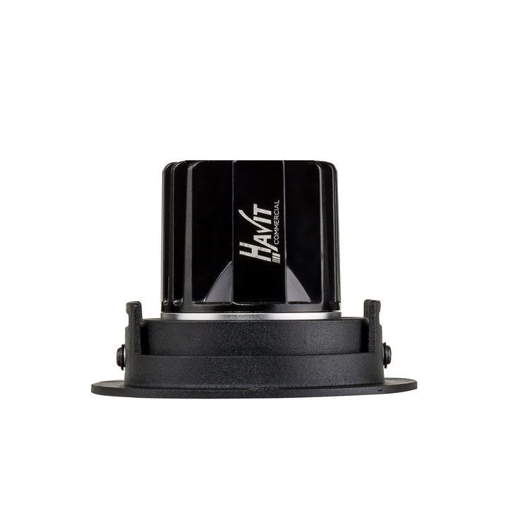 HCP-81290237 | HCP-81290247 - Black Round Tilt 7.2w 24v DC Recessed LED Downlight