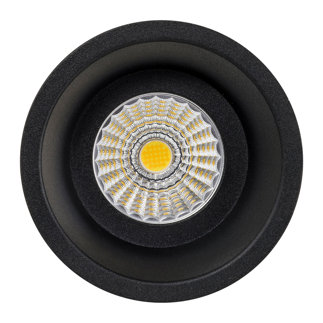 HCP-81290337 | HCP-81290347 - Black Round Deep Fixed 7.2w 24v DC Recessed LED Downlight