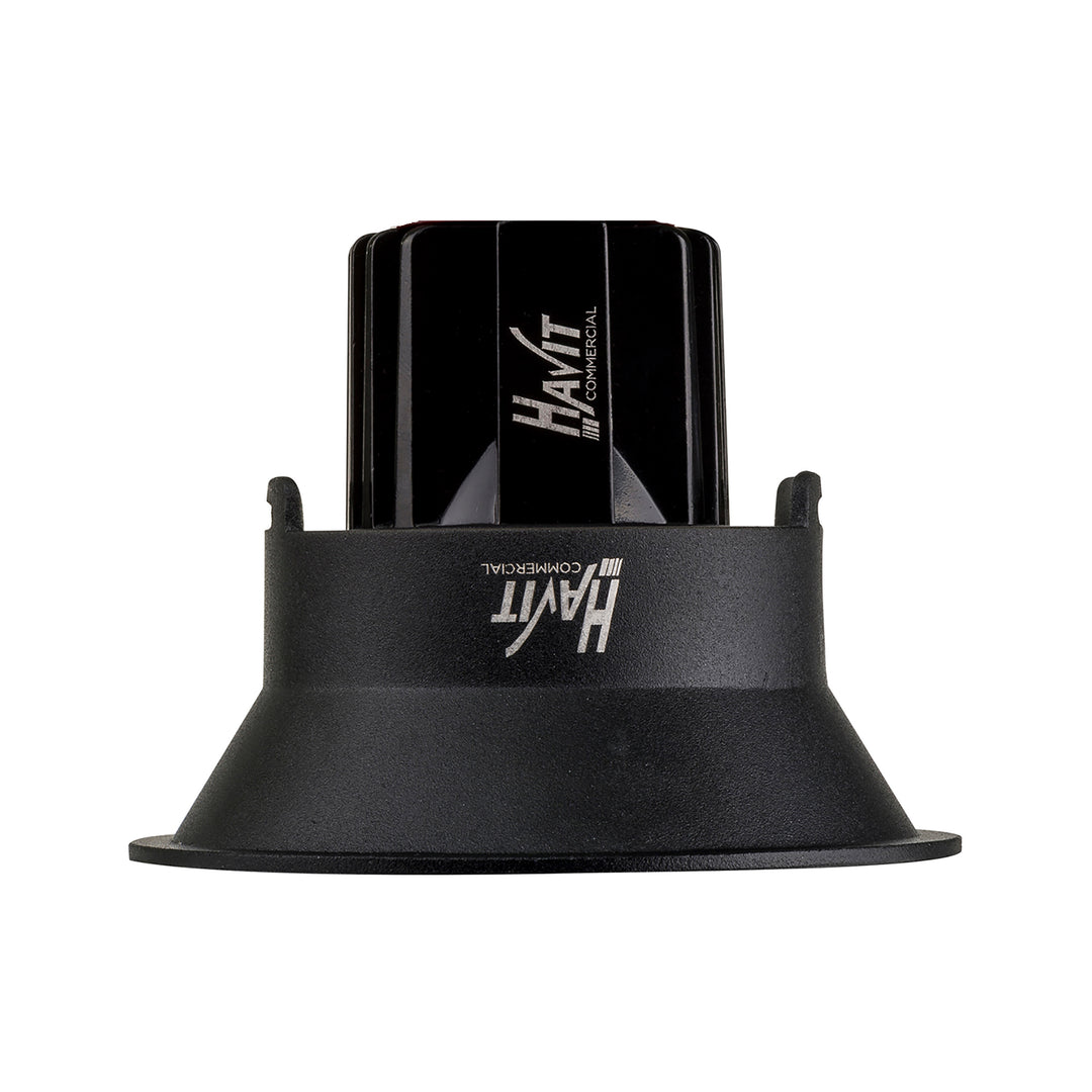 HCP-81290437 | HCP-81290447 - Black Round Deep Fixed 7.2w 24v DC Recessed LED Downlight