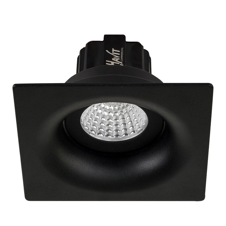 HCP-81290837 | HCP-81290847 - Black Square Tilt 7.2w 24v DC Recessed LED Downlight