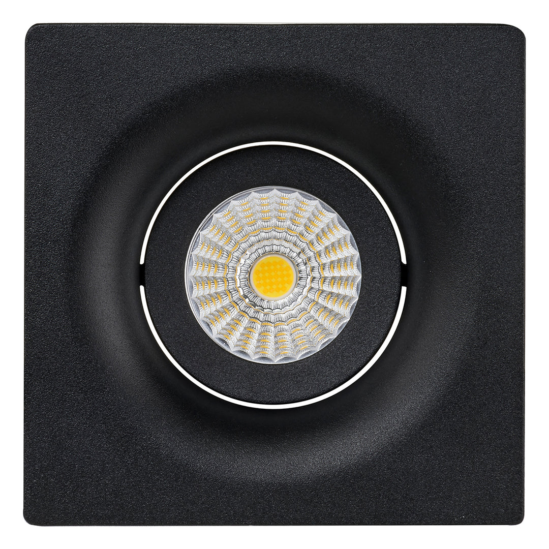 HCP-81290837 | HCP-81290847 - Black Square Tilt 7.2w 24v DC Recessed LED Downlight