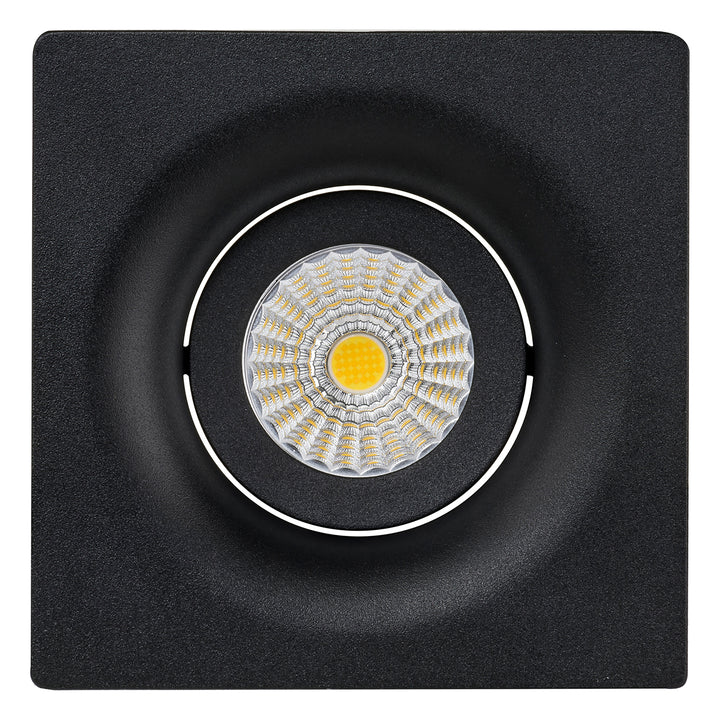 HCP-81290837 | HCP-81290847 - Black Square Tilt 7.2w 24v DC Recessed LED Downlight