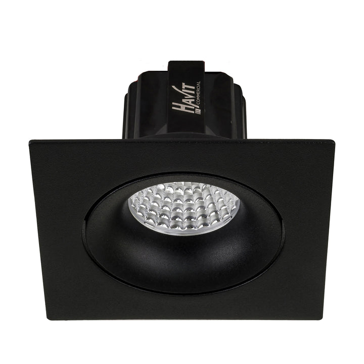 HCP-81290937 | HCP-81290947 - Black Square Tilt 7.2w 24v DC Recessed LED Downlight