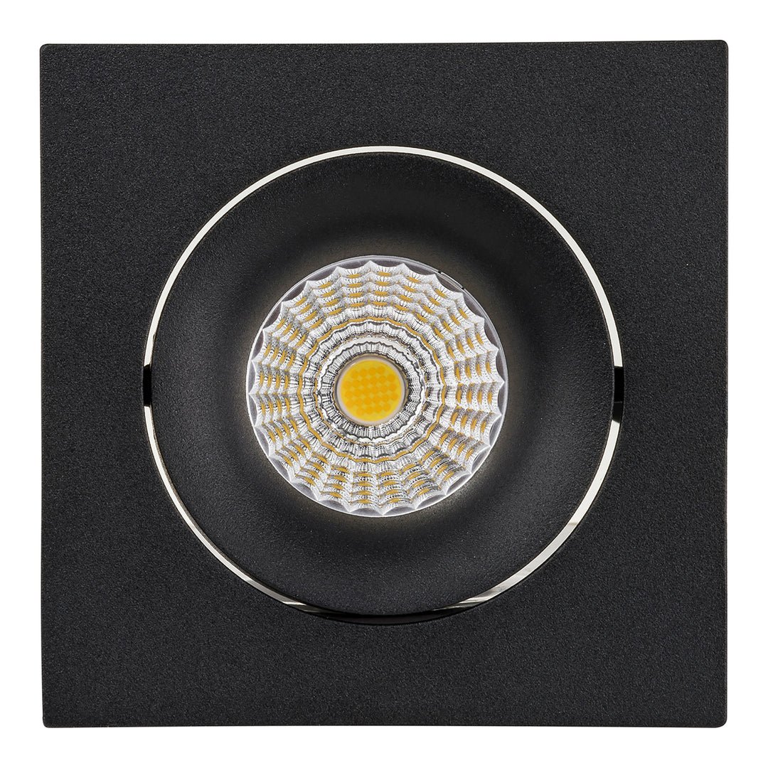 HCP-81290937 | HCP-81290947 - Black Square Tilt 7.2w 24v DC Recessed LED Downlight